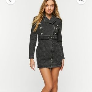 NWT RARE F21 Denim Jacket Dress